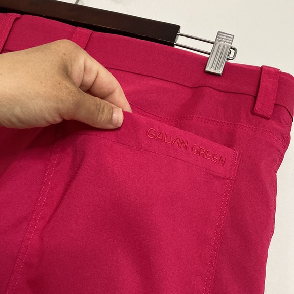 Galvin Green Shorts Mens 36 x 12 Pink Ventil8 Golf Colorful Stretch Chino - Picture 7 of 13